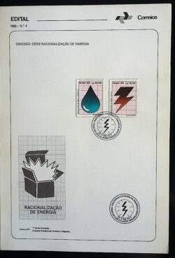 Edital 1988 04 Racionalização de Energia Com Selo CBC DF Brasília