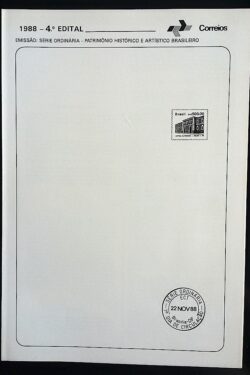 Edital 1988 04 Serie Ordionaria Patrimonio Historico Sem Selo