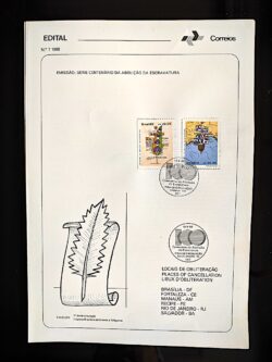 Edital 1988 07 Abolicao da Escravatura Com Selo CBC AM Manaus