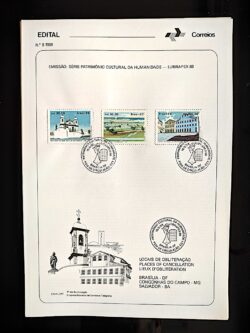 Edital 1988 08 LUBRAPEX Igreja Com Selo CBC DF Brasília