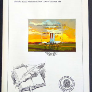 Edital 1988 16 Promulgacao Constituicao Congresso Nacional Com Selo DF Brasilia