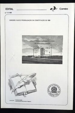 Edital 1988 16 Promulgação Constituição Congresso Nacional Sem Selo