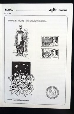 Edital 1988 17 Literatura Brasileira Pompéia Bilac Sem Selo