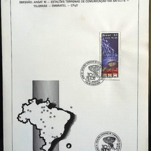 Edital 1988 22 ANSAT 10 Embratel Comunicação Com Selo CBC DF Brasília