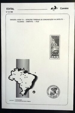 Edital 1988 22 ANSAT 10 Embratel Comunicação Sem Selo