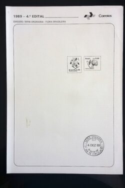 Edital 1989 04 Flora Brasileira Serie Ordinaria Flor Sem Selo