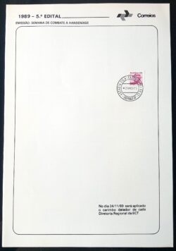 Edital 1989 05 Hanseniase Saúde Com Selo CPD SP