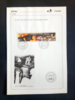 Edital 1989 06 Inconfidencia Mineira História Com Selo CBC MG Ouro Preto