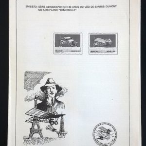 Edital 1989 11 Aerodesporto Santos Dumont Aviao Sem Selo
