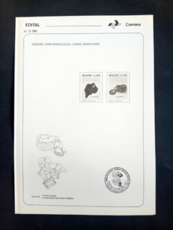 Edital 1989 13 Gemas Brasileiras Mineral Economia Sem Selo