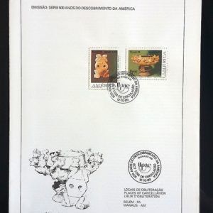 Edital 1989 20 Descobrimento da América UPAEP Com Selo CBC AM Manaus