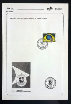 Edital 1989 22 Polícia Federal Com Selo CBC DF Brasília