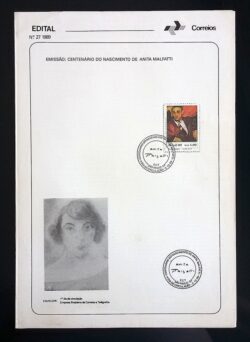 Edital 1989 27 Anita Malfati Pintura Arte Com Selo CBC SP