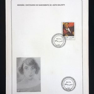 Edital 1989 27 Anita Malfati Pintura Arte Com Selo CBC SP