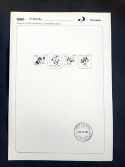 Edital 1990 02 Flora Brasileira Serie Ordinaria Sem Selo