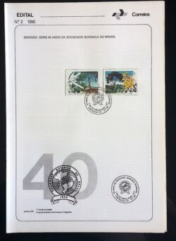 Edital 1990 02 Sociedade Botânica do Brasil Com Selo CPD CE Fortaleza