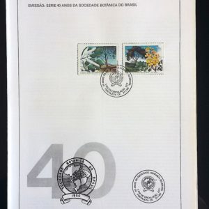 Edital 1990 02 Sociedade Botânica do Brasil Com Selo CPD CE Fortaleza