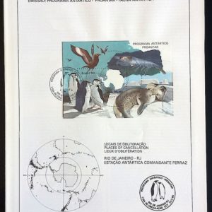 Edital 1990 05 Programa Antartico Proantar Fauna Com Selo CPD RJ