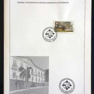 Edital 1990 17 Serviço Geográfico Exército Com Selo CPD DF Brasília