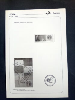 Edital 1990 25 Embratel Comunicacao Mapa Sem Selo