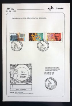 Edital 1990 28 Dia Livro Literatura Escritor Com Selo CPD SP