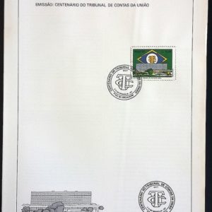 Edital 1990 29 Tribunal Contas União TCU Com Selo CPD DF Brasília