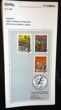 Edital 1991 04 Carnaval Brasileiro Festa Música Sem Selo