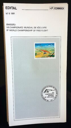 Edital 1991 06 Voo Livre Asa Delta Sem Selo
