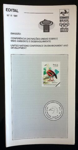 Edital 1991 11 Nacoes Unidas Meio Ambiente Sem Selo