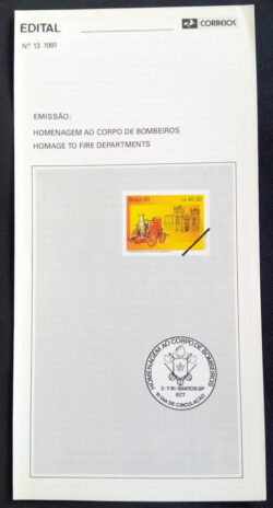 Edital 1991 13 Corpo de Bombeiros Sem Selo