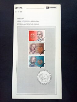 Edital 1991 17 Literatura Fagundes Varela Basílio da Gama Jackson de Figueiredo Sem Selo