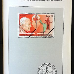Edital 1991 18 Congresso Eucaristico Nacional Papa Religião Sem Selo