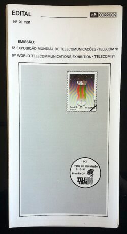 Edital 1991 20 Telecomunicações Telecom Comunicação Sem Selo