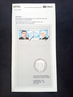 Edital 1991 25 Campos Salles Prudente Moraes Política Sem Selo