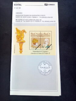 Edital 1991 28 Dom Pedro Brasiliana Império Sem Selo