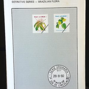 Edital 1992 02 Flora Brasileira Sem Selo