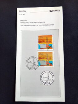 Edital 1992 03 Porte de Santos Transporte Com Selo CBC SP Santos