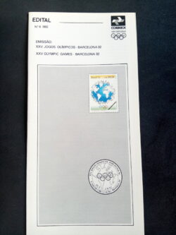 Edital 1992 06 Olimpiadas Barcelona Sem Selo
