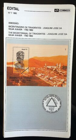 Edital 1992 07 Tiradentes Minas Gerais Sem Selo