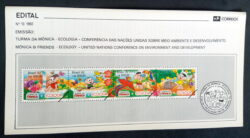 Edital 1992 13 Turma da Monica Meio Ambiente Sem Selo