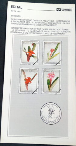 Edital 1992 14 Mata Atlantica Flora Margaret Mee Meio Ambiente Sem Selo