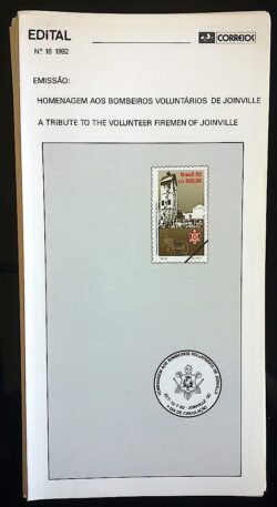 Edital 1992 16 Bombeiros Voluntários Joinville Sem Selo