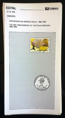 Edital 1992 25 Missão Cruls Mapa Sem Selo