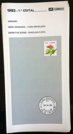 Edital 1993 01 Flora Brasileira Flor Sem Selo