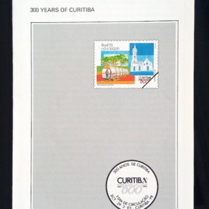 Edital 1993 03 Aniversário de Curitiba Cidade Igreja Sem Selo