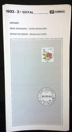 Edital 1993 03 Flora Brasileira Flor Sem Selo