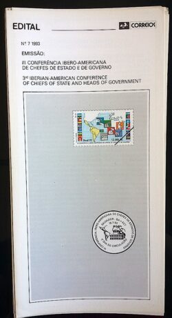 Edital 1993 07 Chefes de Estado Governo Mapa Sem Selo