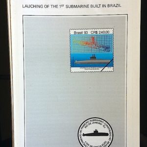 Edital 1993 22 Lançamento Submarino Navio Sem Selo