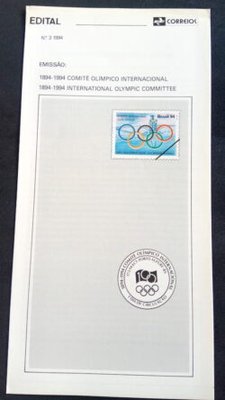 Edital 1994 03 Comite Olimpico Internacional Esporte Sem Selo