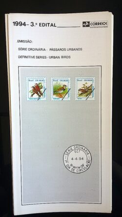 Edital 1994 03 Passaros Urbanos Sem Selo